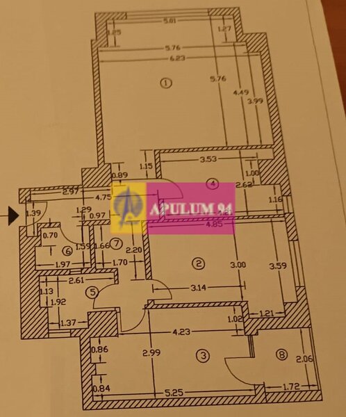 B-dul Unirii, apartament 3 camere lux, 99mp, loc parcare inclus